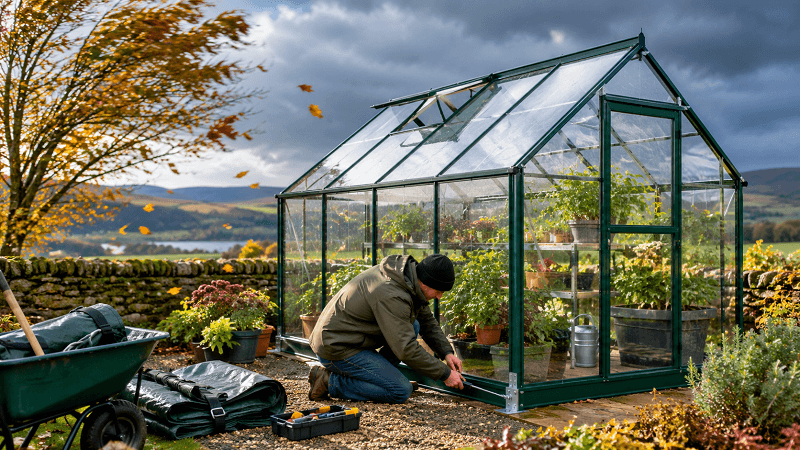 How Welsh Gardeners Can Storm-Proof a Greenhouse This Autumn