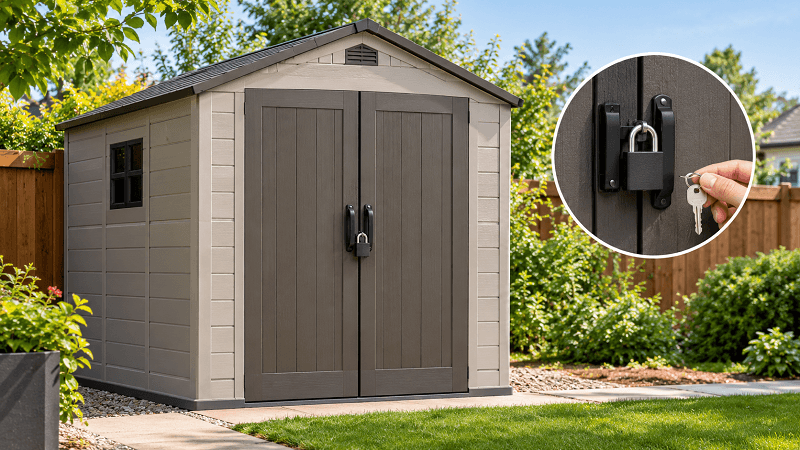 Are Resin Sheds Secure? A Guide to Shed Locks and Security