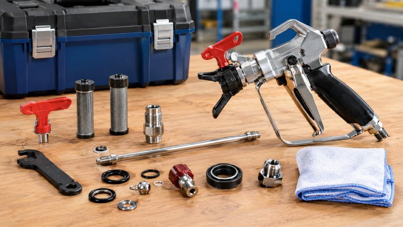 S-7 airless spray gun parts